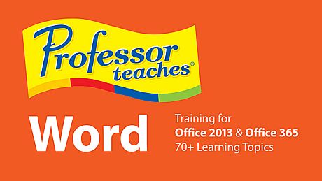 Professor Teaches Word 2013 & 365 Game
