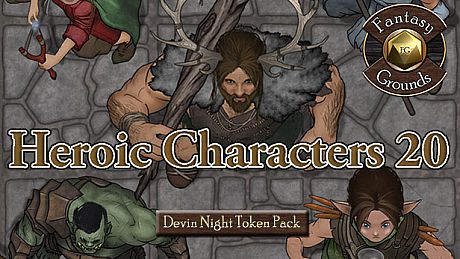 Fantasy Grounds - Devin Night Pack 108: Heroic Characters 22 (Token Pack) DLC