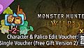 Monster Hunter Wilds - Character & Palico Edit Voucher: Single Voucher (Free Gift Version 2)