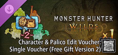 Monster Hunter Wilds - Character & Palico Edit Voucher: Single Voucher (Free Gift Version 2) DLC