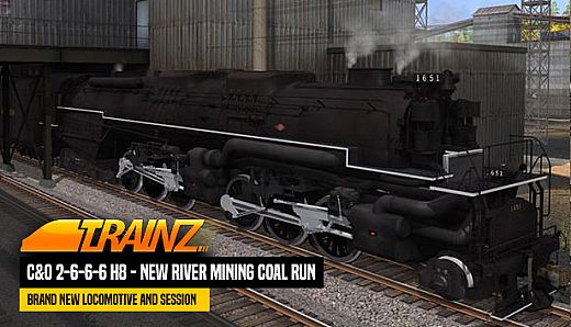 Trainz 2019 DLC: C&O 2-6-6-6 H8 - New River Mining Coal Run