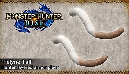MONSTER HUNTER RISE - "Felyne Tail" Hunter layered armor piece