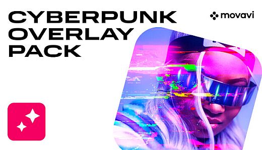 Movavi Video Editor 2023 - Cyberpunk Overlay Pack