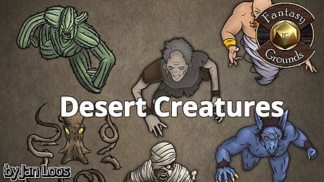 Fantasy Grounds - Jans Token Pack 02 - Desert Creatures DLC
