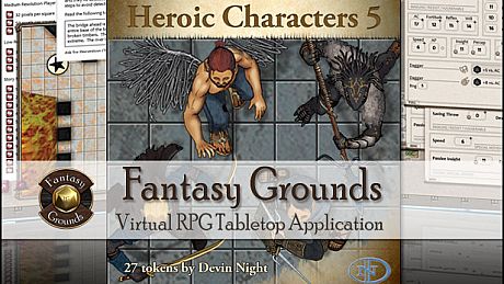 Fantasy Grounds - Top-down Tokens - Heroic 5 DLC