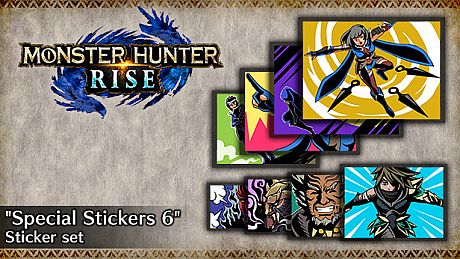 MONSTER HUNTER RISE - "Special Stickers 6" Sticker set DLC