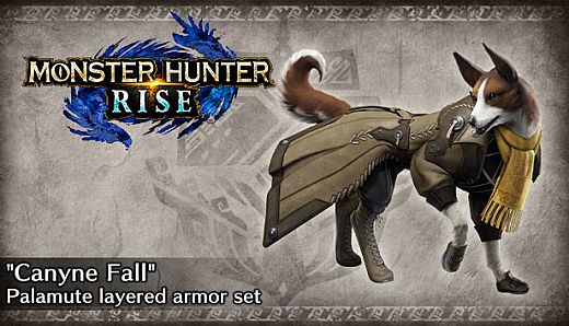 Monster Hunter Rise - "Canyne Fall" Palamute Layered Armor Set