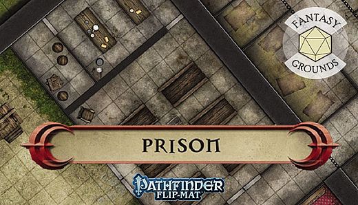 Fantasy Grounds - Pathfinder RPG - Pathfinder Flip-Mat - Classic Prison