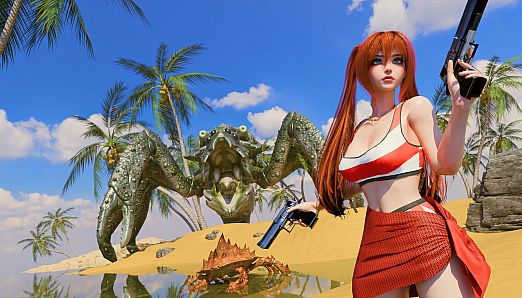 Anime Girls: Sun of a Beach