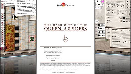 Fantasy Grounds - P2 - The Dark City of the Queen of Spiders 4E Fantasy (Token Pack) DLC