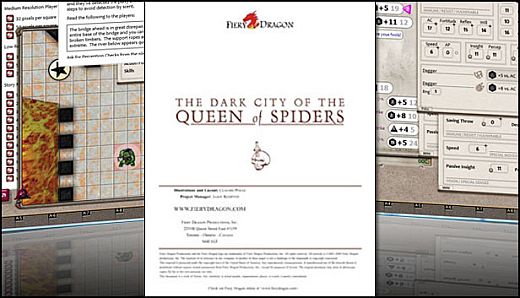Fantasy Grounds - P2 - The Dark City of the Queen of Spiders 4E Fantasy (Token Pack)