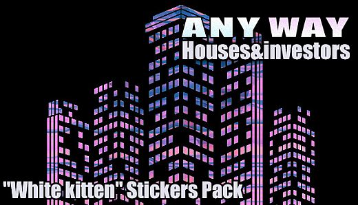 AnyWay! - "White kitten" Stickers Pack