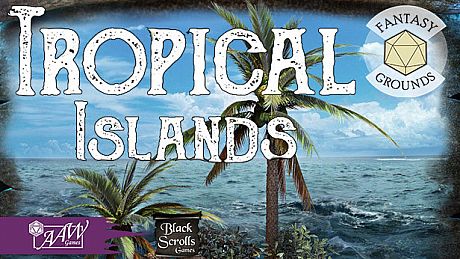 Fantasy Grounds - Black Scrolls Tropical Island (Map Tiles Pack) DLC