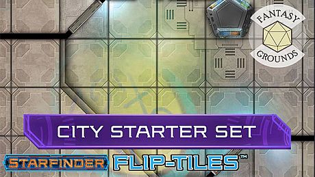 Fantasy Grounds - Starfinder RPG - Flip-Tiles - City Starter Set DLC
