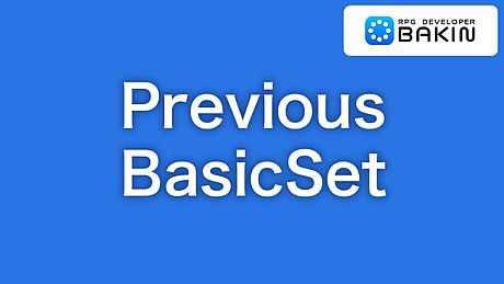 RPG Developer Bakin Previous BasicSet DLC