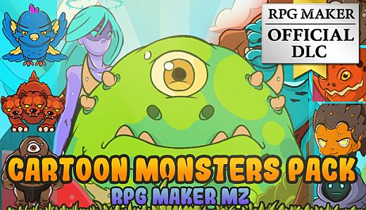 RPG Maker MZ - Cartoon Monsters Pack