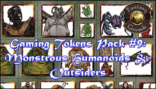 Fantasy Grounds - Gaming #9: Monstrous Humanoids & Outsiders (Token Pack)