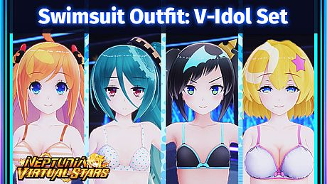 Neptunia Virtual Stars - Swimsuit Outfit: V-Idol Set DLC