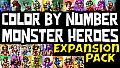 Color by Number - Monster Heroes - Expansion Pack