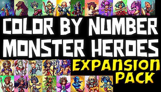Color by Number - Monster Heroes - Expansion Pack