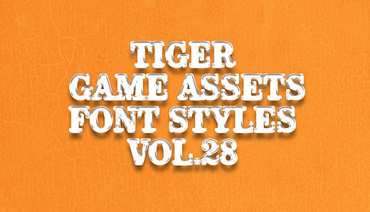 TIGER GAME ASSETS FONT STYLES VOL.28