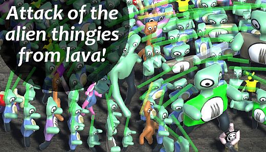 Attack of the alien thingies from lava!