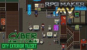 RPG Maker MV - Cyber City: Exterior Tiles