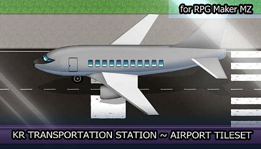 RPG Maker MZ - KR Transportation Station - Airport Tileset