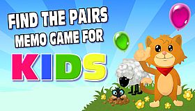Find The Pairs Memo Game for Kids