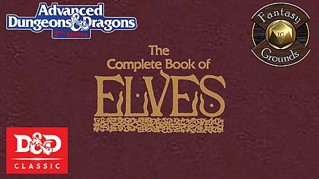 Fantasy Grounds - D&D Classics: PHBR8 The Complete Book of Elves (2E) DLC