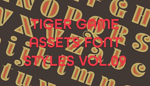 TIGER GAME ASSETS FONT STYLES VOL.09