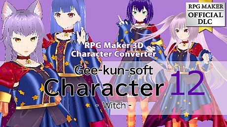 RPG Maker 3D Character Converter - Gee-kun-soft character 12 Witch DLC