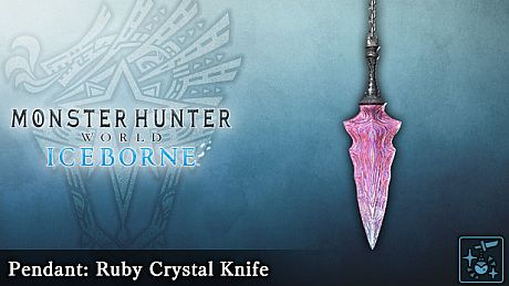 Monster Hunter World: Iceborne - Pendant: Ruby Crystal Knife DLC