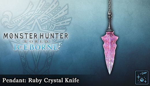 Monster Hunter World: Iceborne - Pendant: Ruby Crystal Knife