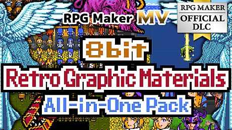 RPG Maker MV - 8bit Retro Graphic Materials All-in-One Pack DLC