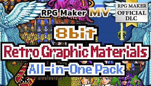 RPG Maker MV - 8bit Retro Graphic Materials All-in-One Pack