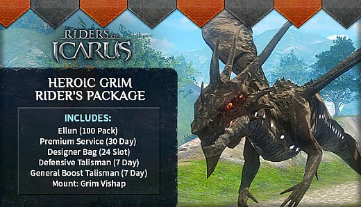 Riders of Icarus: Heroic Grim Rider's Package