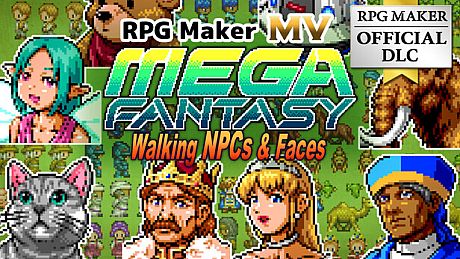 RPG Maker MV - MEGA FANTASY Walking NPCs and Faces DLC