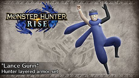 Monster Hunter Rise - "Lance Gunn" Hunter layered armor set DLC