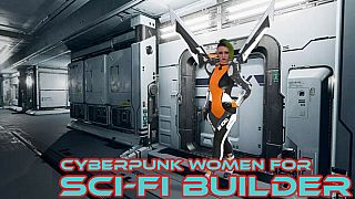 Cyberpunk women for Sci-fi builder DLC