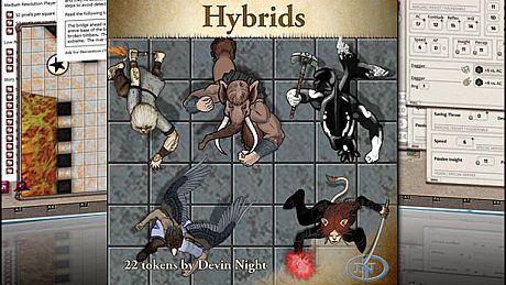 Fantasy Grounds - Hybrids (Token Pack) DLC