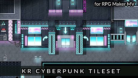 RPG Maker MV - KR Cyberpunk Tileset DLC