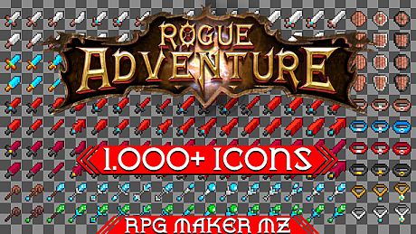 RPG Maker MZ - Rogue Adventure 1000+ Icons Pack DLC