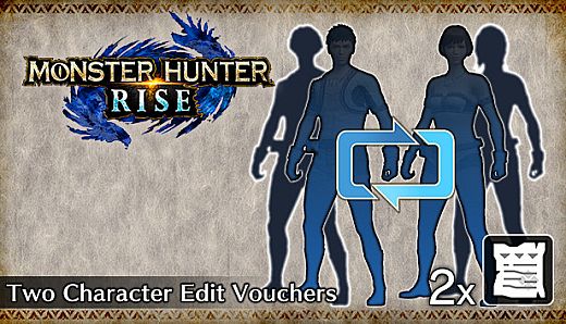 MONSTER HUNTER RISE - Two Character Edit Vouchers