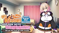 Kup My oshi vtuber jumped through the screen and now we're living together: Chill and vibey beast girl game streamer na PC