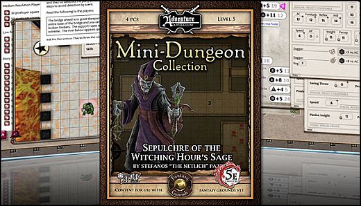 Fantasy Grounds - Mini-Dungeon #020: Sepulchre of the Witching Hour's Sage (5E)