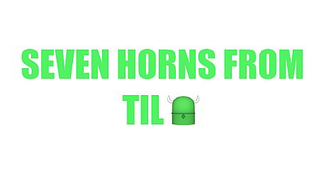 Seven Horns From Tilt Game