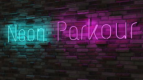 Neon Parkour Game