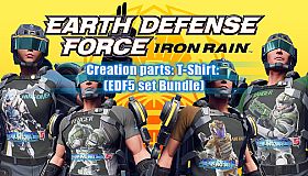 EARTH DEFENSE FORCE: IRON RAIN - Creation parts: T-shirt(EDF5 set Bundle)