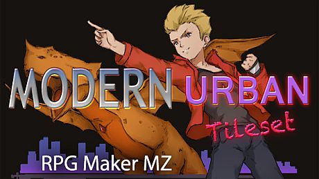 RPG Maker MZ - Modern Urban Tileset DLC